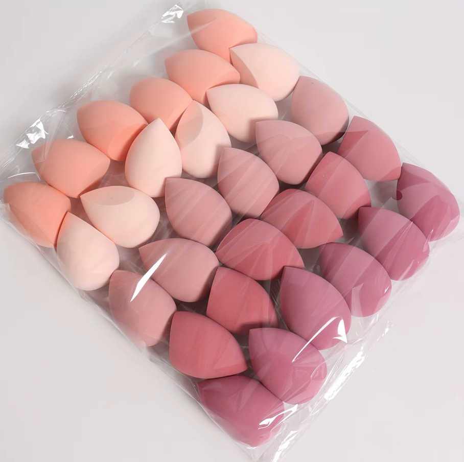 Medium Size Beauty Sponge 6/12 Pieces, Random Color and Shape, Foundation Mixing Beauty Sponge, Liquid, Cream and Powde