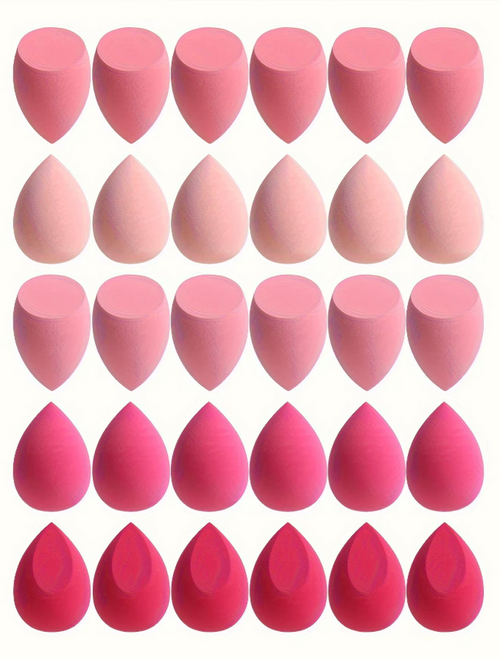 Medium Size Beauty Sponge 6/12 Pieces, Random Color and Shape, Foundation Mixing Beauty Sponge, Liquid, Cream and Powde
