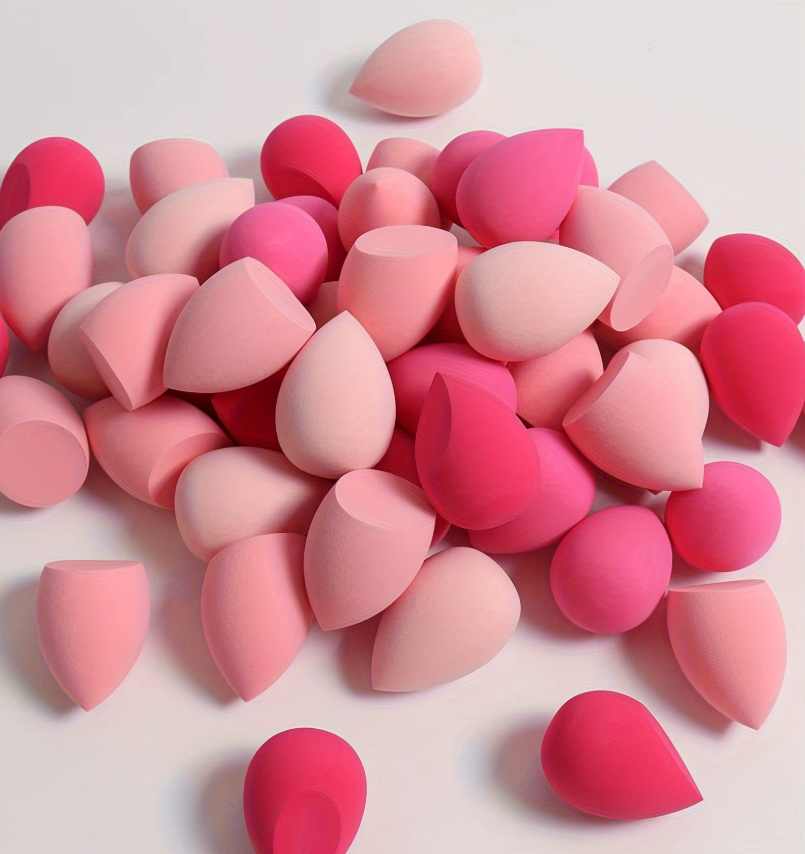 Medium Size Beauty Sponge 6/12 Pieces, Random Color and Shape, Foundation Mixing Beauty Sponge, Liquid, Cream and Powde