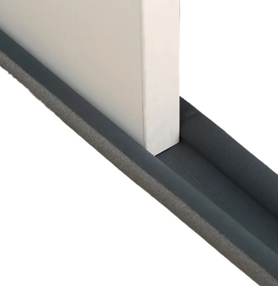 Dedicated Door Bottom Sealing Strip Under Door Draft Stopper Wind Noise Acustic Foam Blocker Insects Door Stopper Holder