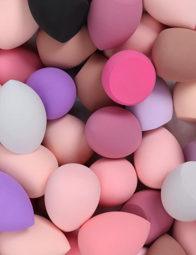Medium Size Beauty Sponge 6/12 Pieces, Random Color and Shape, Foundation Mixing Beauty Sponge, Liquid, Cream and Powde