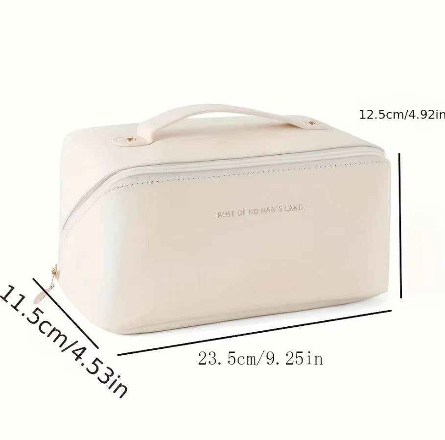 Large Travel Cosmetic Bag for Women Leather Makeup Organizer Female Toiletry Kit Bags Make Up Case Storage Pouch Luxury Lady Box
