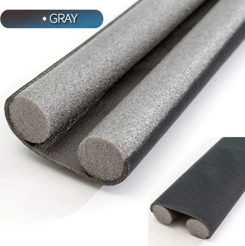 Dedicated Door Bottom Sealing Strip Under Door Draft Stopper Wind Noise Acustic Foam Blocker Insects Door Stopper Holder