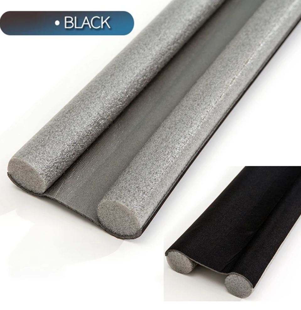 Dedicated Door Bottom Sealing Strip Under Door Draft Stopper Wind Noise Acustic Foam Blocker Insects Door Stopper Holder